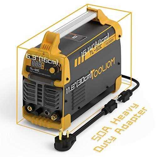 50A Non-Touch Pilot Arc Air Plasma Cutter Dual Voltage 110v/220v IGBT Inverter Metal Cutting Machine 1/2 Clean Cut G281078