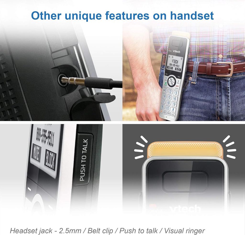 5 Handset DECT 6.0 Cordless Phone with Answering Machine I785