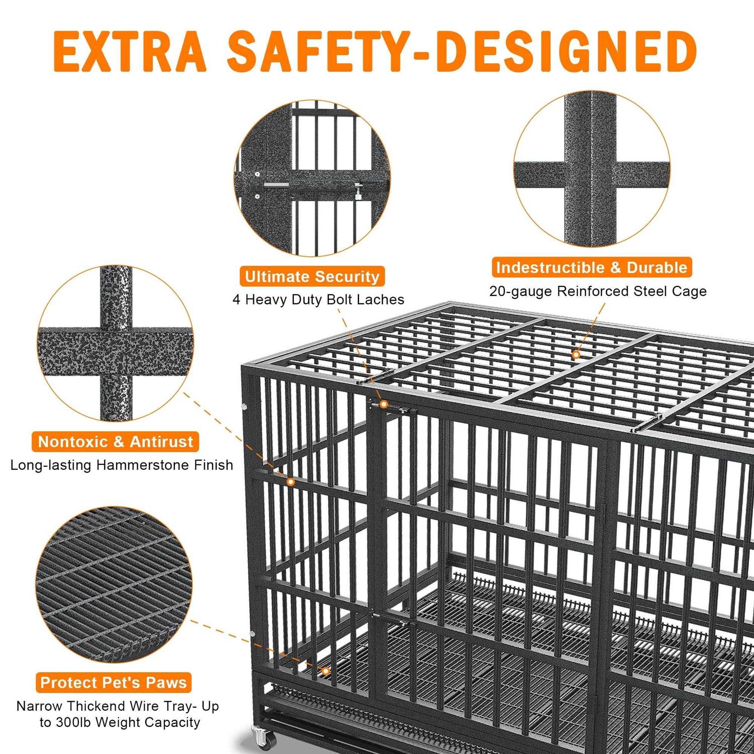 48 inch Heavy Duty Metal Dog Crate N945182