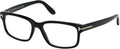 Shiny Black Rectangular Eyeglasses 55mm A8476