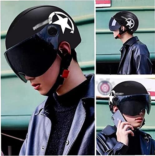 Open Face Motorcycle Helmet with Visor S525806