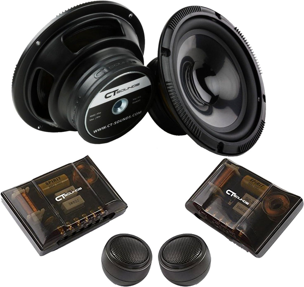 6.5" 240 Watt 2-Way Weatherproof Component Car Speaker Set B2510
