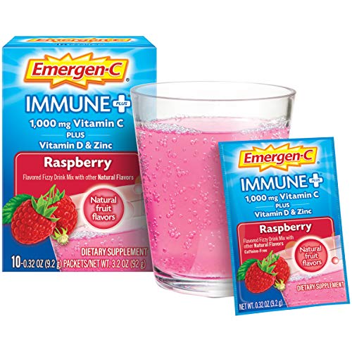 Raspberry Flavor Vitamin C Powder Supplement - 10 Count E16703