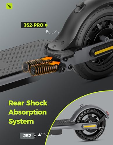 Electric Scooter, 25 Miles Range, 22MPH Max Speed, 850W Peak, 8.5"/10" Solid Tires, Dual Braking System N573