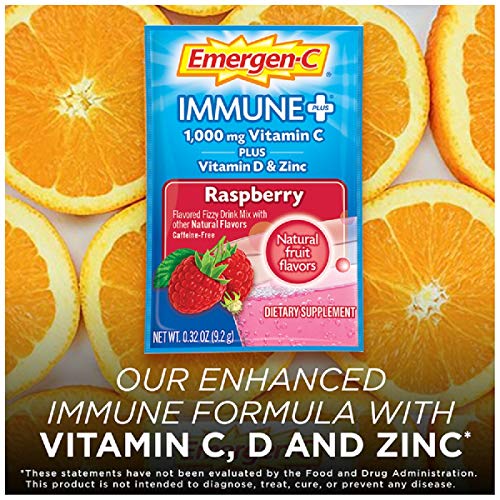 Raspberry Flavor Vitamin C Powder Supplement - 10 Count E16703