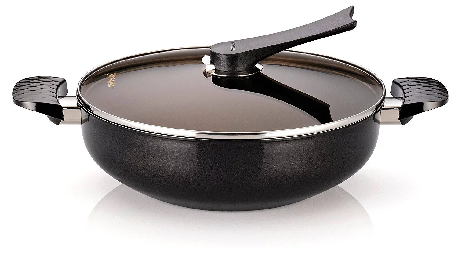 5 Layer Diamond Nonstick 13inch Wok With Lid Z3009