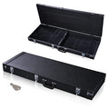 Black Wooden Electric Guitar Hard Case with Lock Latch Key L839