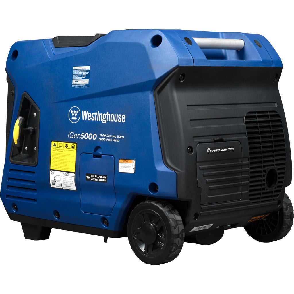 5000 Peak Watt Gas Powered Portable Inverter Generator with Electric Start S5592