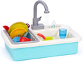 20 PCS Baby Bath Play Sink Toys, Electric Dishwasher Play Kitchen Set with Running Water H7625