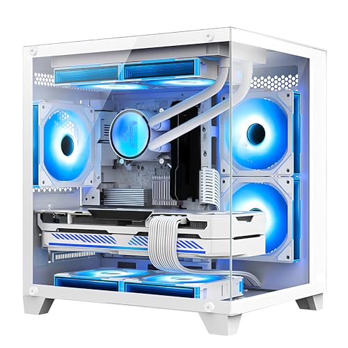 White Gaming PC Desktop with AMD Ryzen 7 5700G, RTX 4060 8GB, 32GB DDR4 RAM, 1TB M.2 PCIE SSD, Windows 11 Pro F615675