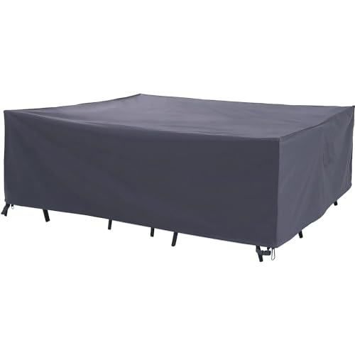 600D Waterproof Outdoor Sofa Cover for Rectangle Table and Chair Set D5610