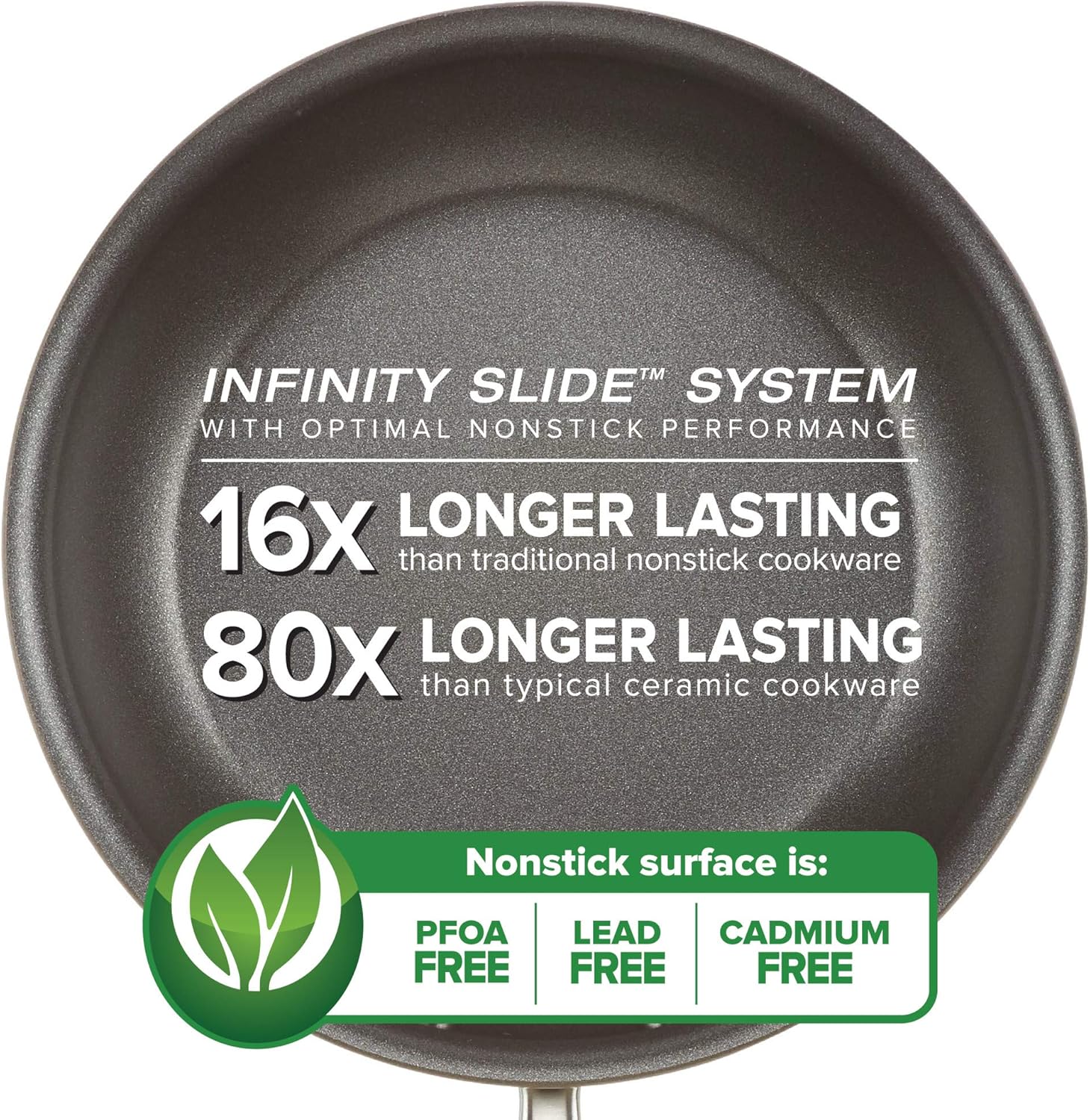Hard-Anodized Nonstick Sauté Pan, 5-Quart, Bronze G26663