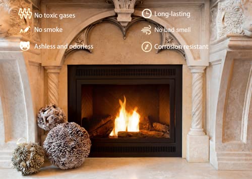 4pcs Ceramic Gas Fireplace Logs V4127