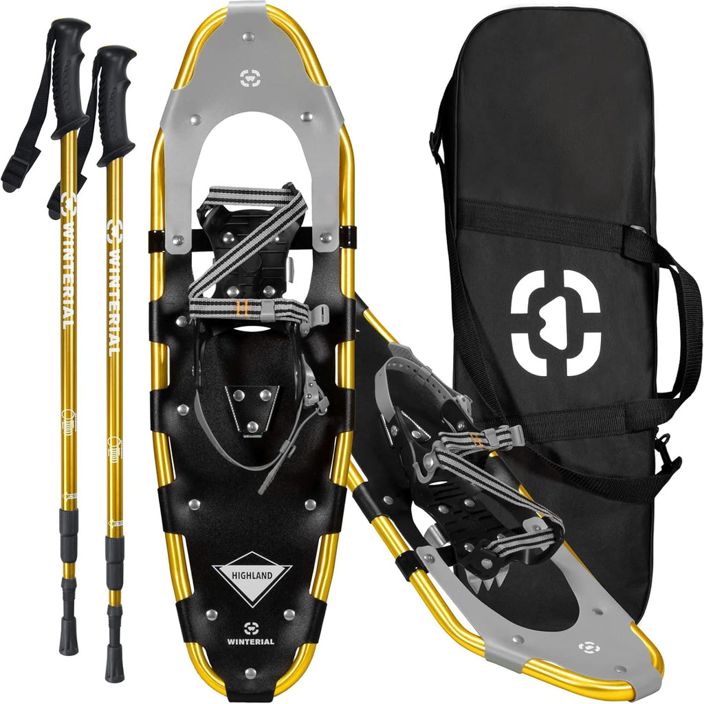 25/30 Inch Light Weight Aluminum Snowshoes with Carry Bag Y48947