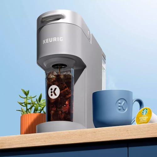 Compact Single-Serve K-Cup Pod Coffee Maker with Iced Coffee Option, Black N204345