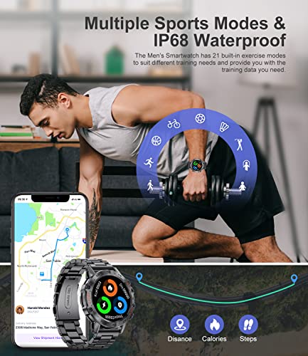 Smart Watch with Bluetooth Call, 5ATM Waterproof, 1.39'' HD U684