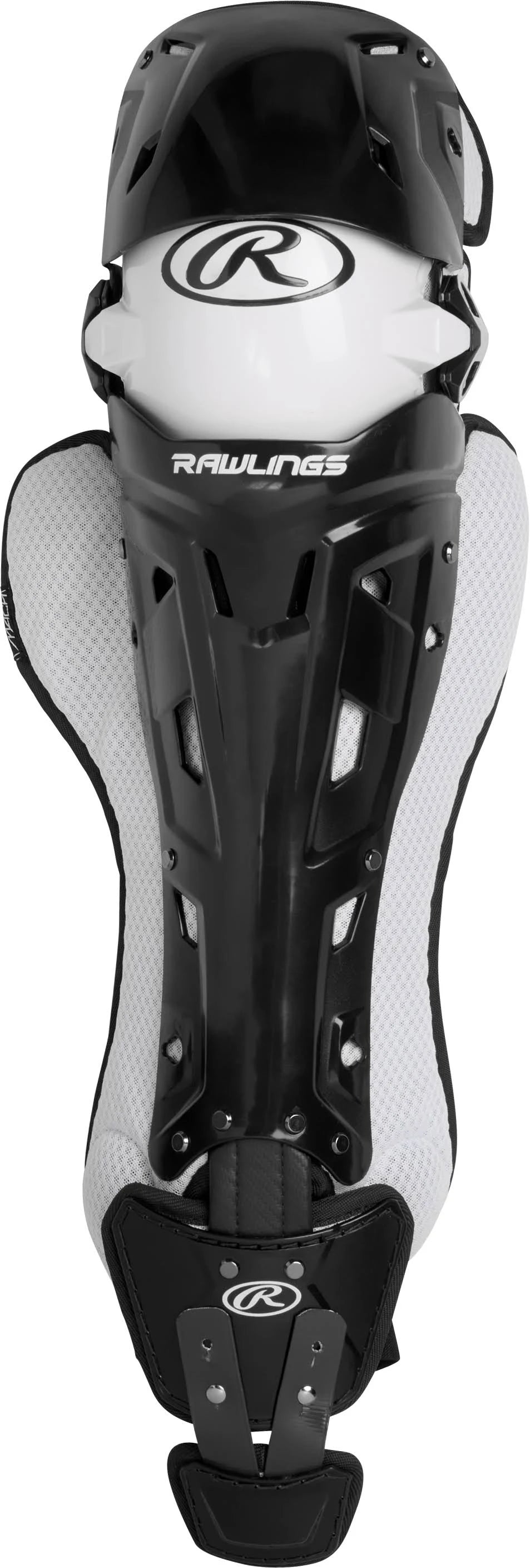 Black/White Baseball Catcher Leg Guards T9404