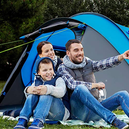 4 Person 9.5’X6.6’X52'' Waterproof Instant Tent Y364459