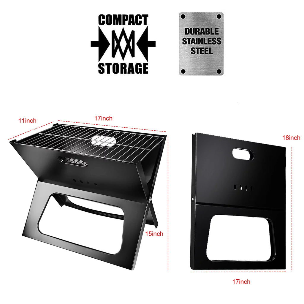 Portable Charcoal BBQ Grill Y596