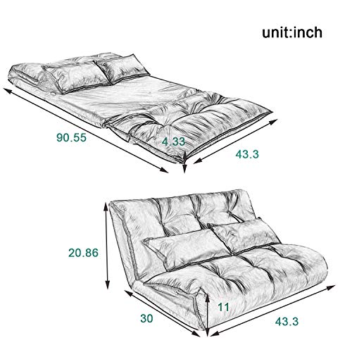 5-Position Folding Chaise Lounge with Adjustable Back & Steel Frame Black W809