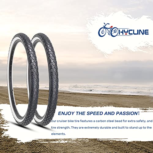 2 Pack 24/26x2.125 Inch Folding Replacement Bike Tire U80517