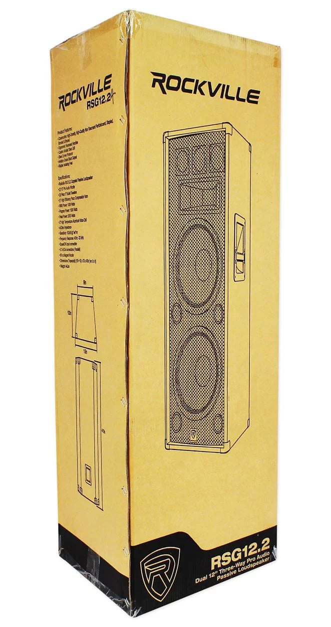 Dual 12” 2000 Watt 3Way 4-Ohm Passive Speaker Q87380