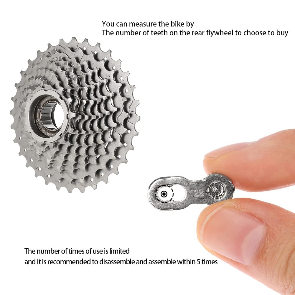 12 Speed Reusable Metal Bicycle Master Link Connector 5 Set Pack H7042