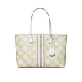 T Monogram Canvas Floral Vine Top-Zip Tote Bag M5049