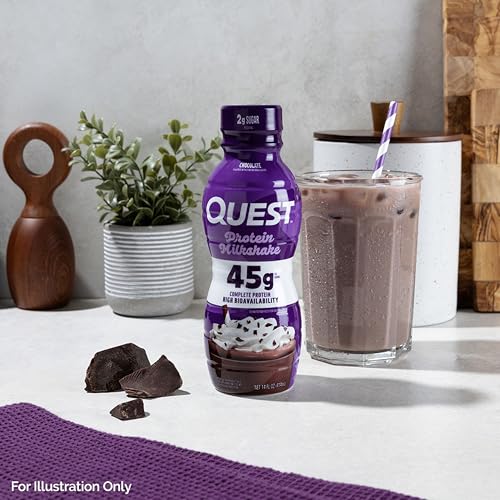 Chocolate Protein Shake, 45g Protein, 2g Sugar, 4g Net Carbs, Gluten Free, 12 Count G71400