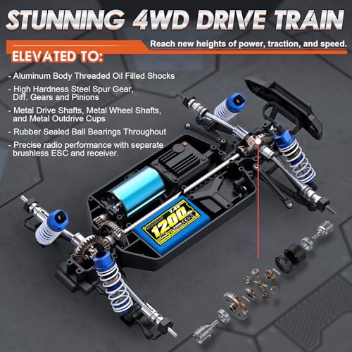 1/16 Scale 4WD Brushless RC Truck V5832