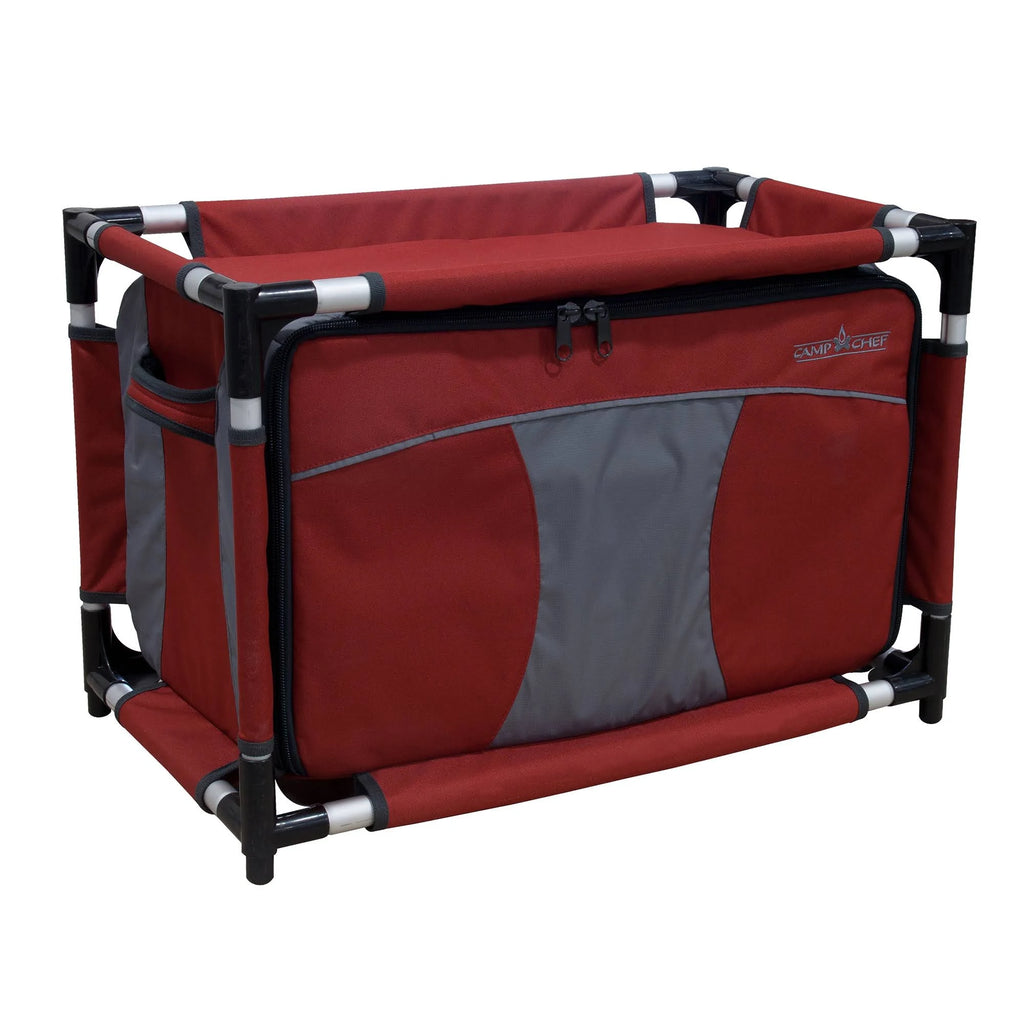 Grey/Red Table & Organizer V456931