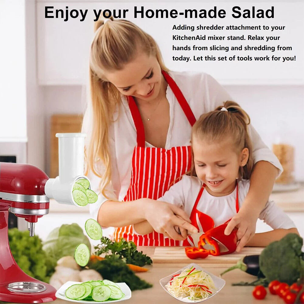 Slicer Shredder Set 3 Vegetable Cutter Blades Aluminum Shaft C369