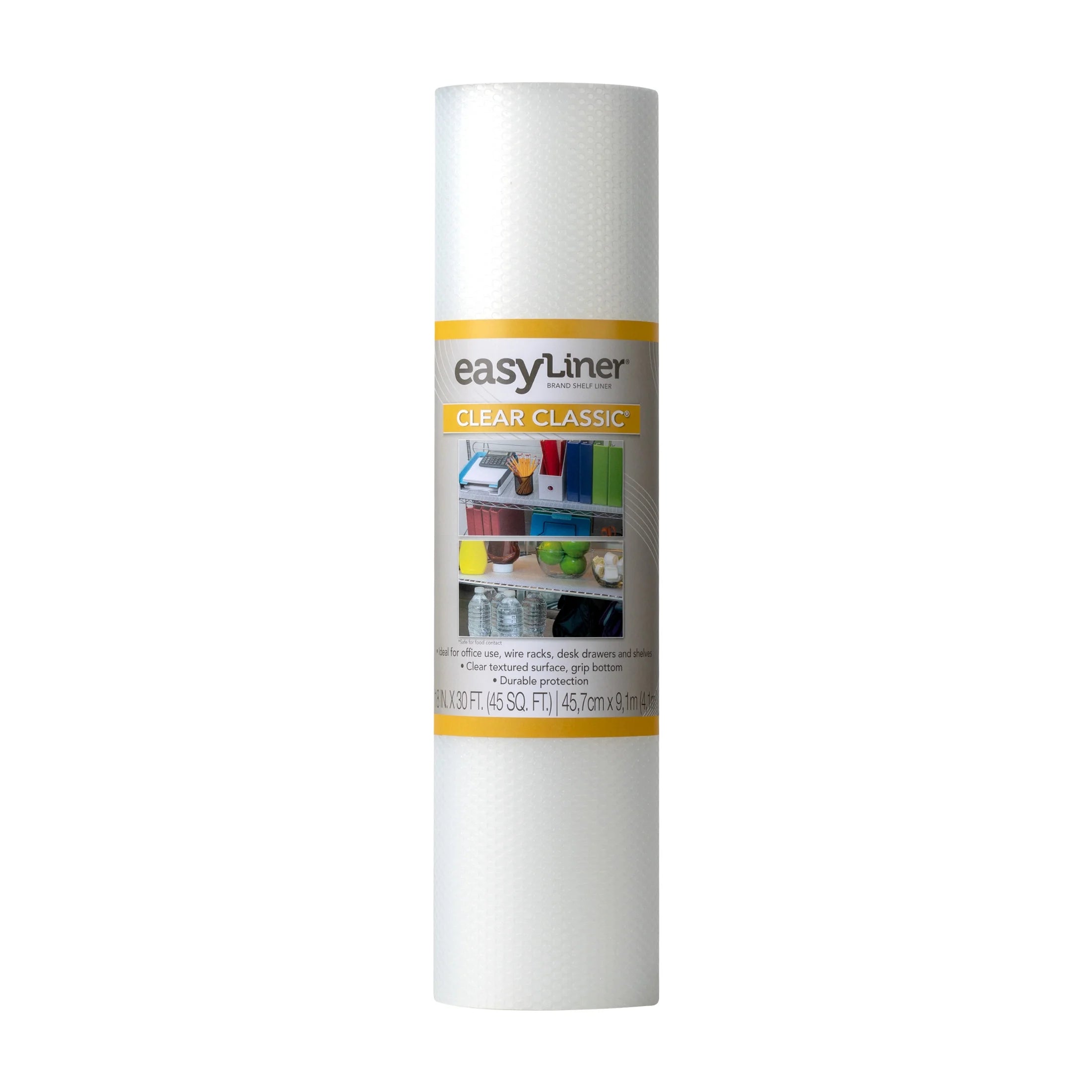 Clear Shelf Liner, 18 in. x 30 ft. Roll O9372