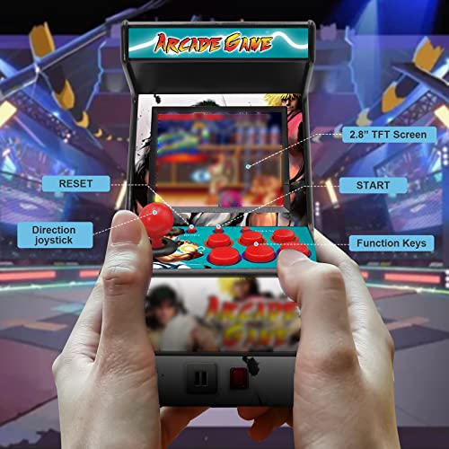 2.8 Inch Screen Handheld Gaming Device with 156 Retro Games (Black) Y107