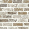 Washed Faux Brick Peel and Stick Wallpaper O717