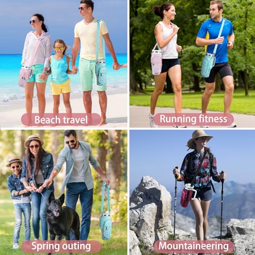 Water Bottle Holder Carrier Bag with Strap for 40 OZ Tumbler F33082