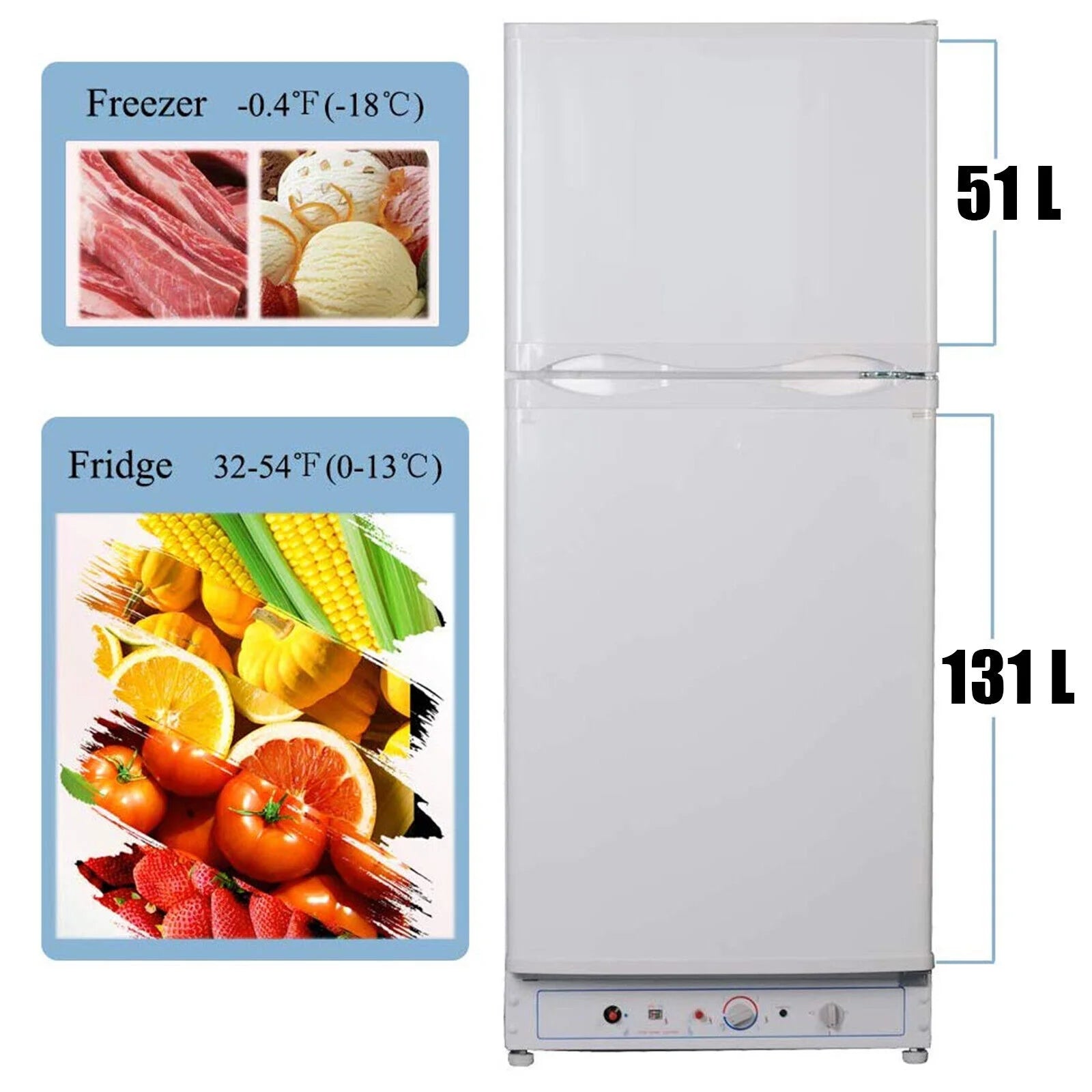6.5 Cu ft Propane Gas Refrigerator with Freezer T852681