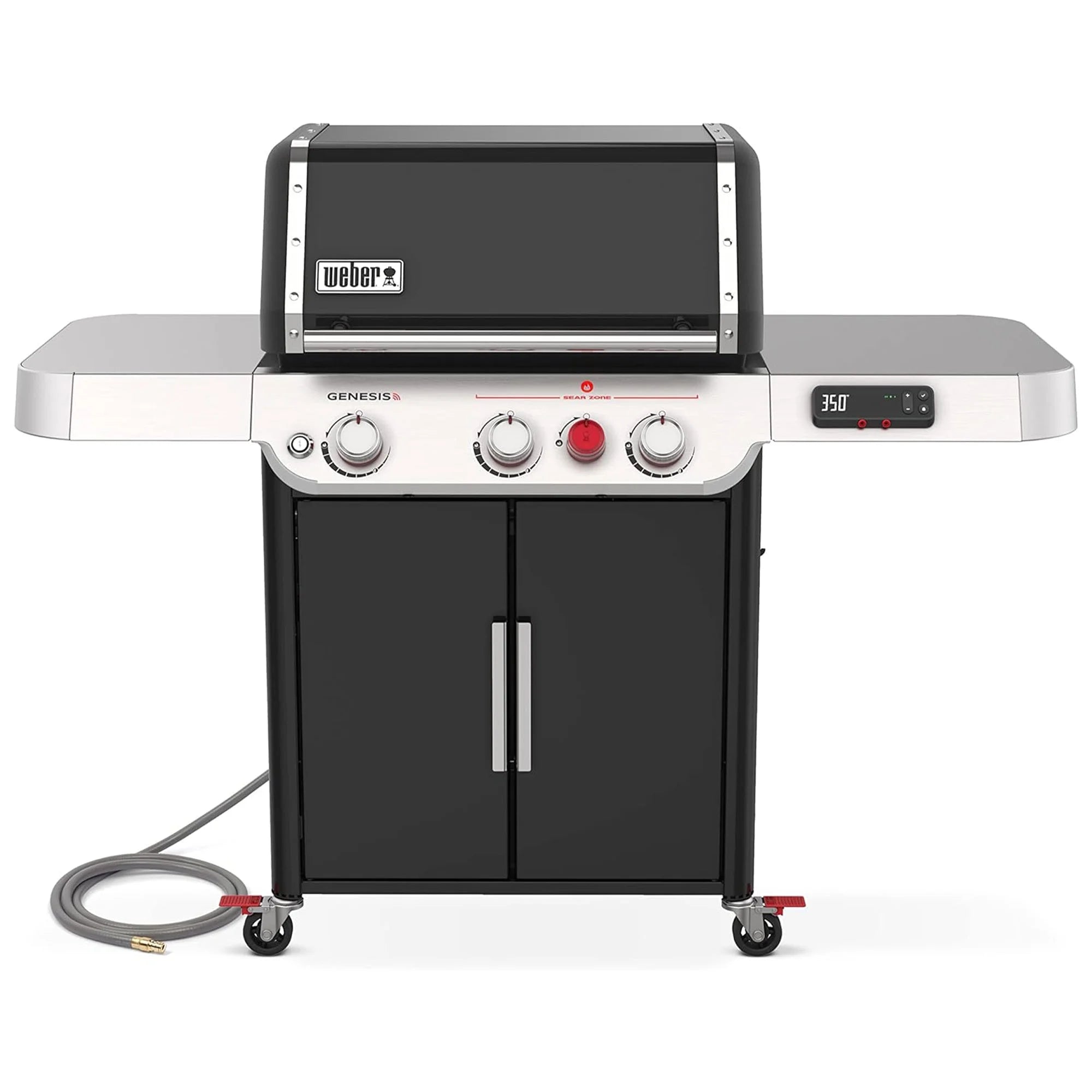 3 Burner Natural Gas Barbecue Grill, Black S8136