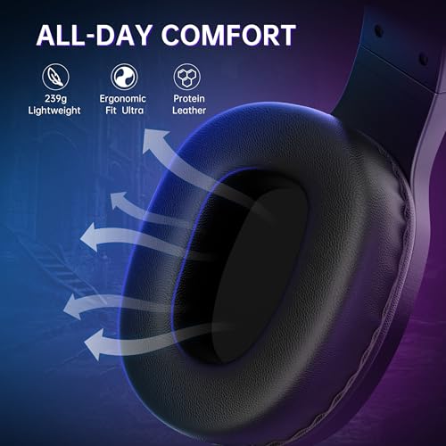 Black Wireless Gaming Headset with Noise Canceling Mic W128511