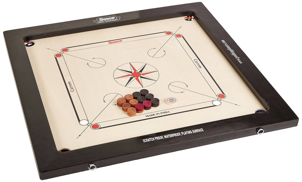 Vintage Carrom Board with Coins and STRIKER I691895