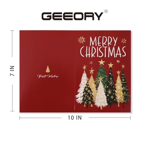 24 Watercolor Christmas Greeting Cards with Envelopes & Stickers G170