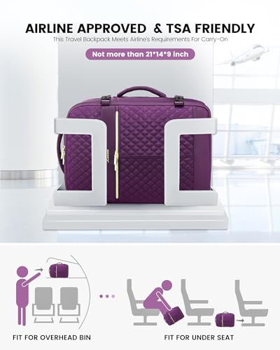 40L Waterproof Travel Backpack with 3 Packing Cubes P828239