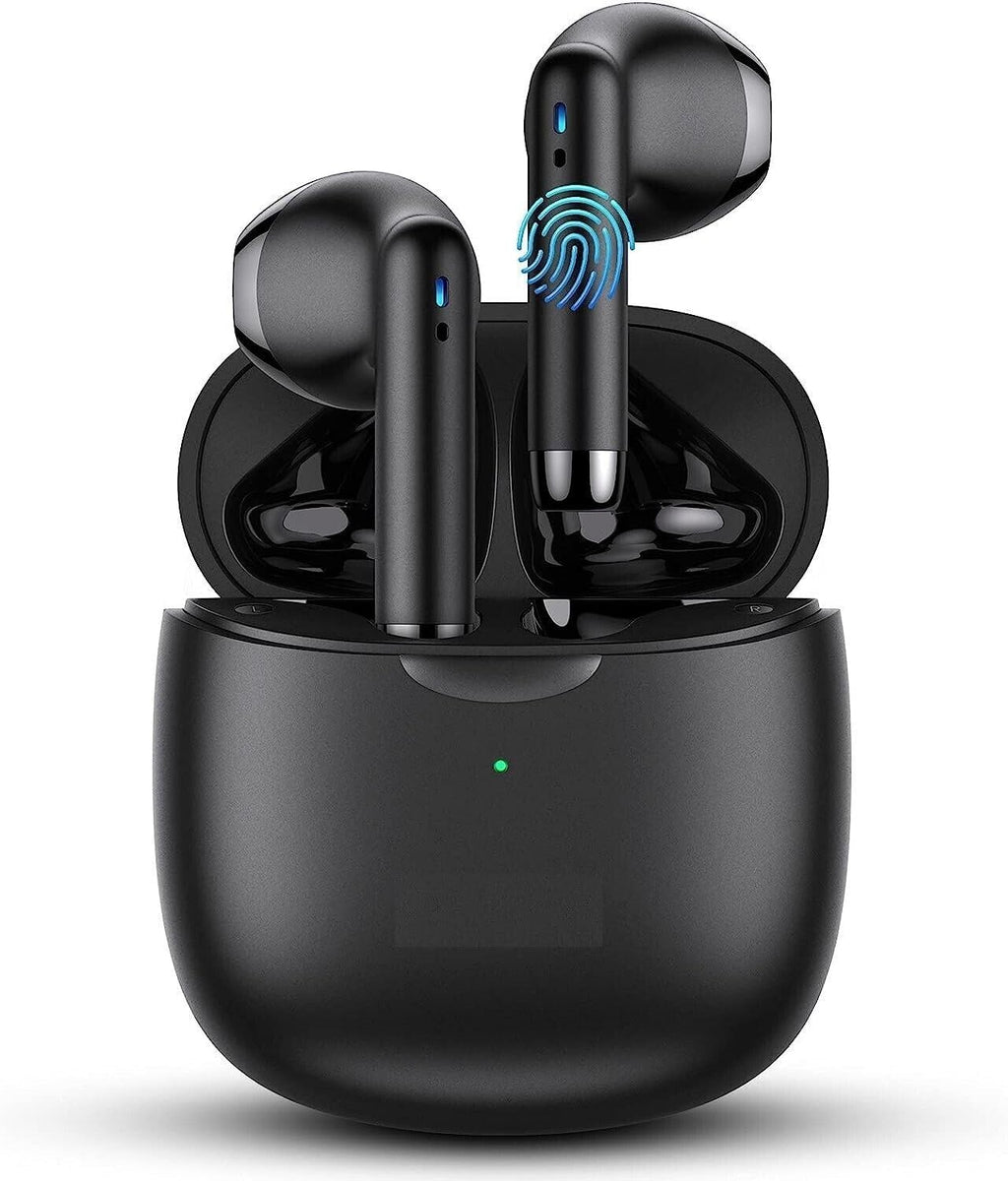 Black TWS Wireless Bluetooth 5.0 Earbuds with Charging Case S1451
