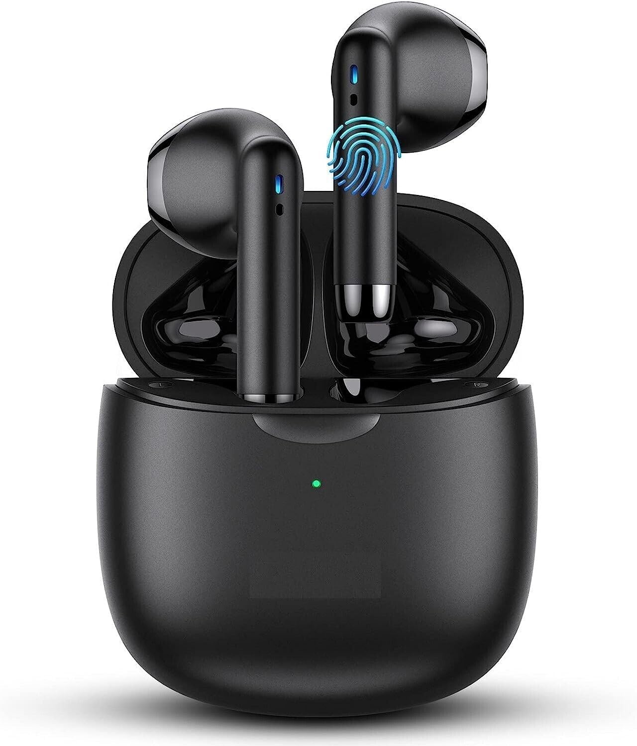 Black TWS Wireless Bluetooth 5.0 Earbuds with Charging Case S1451