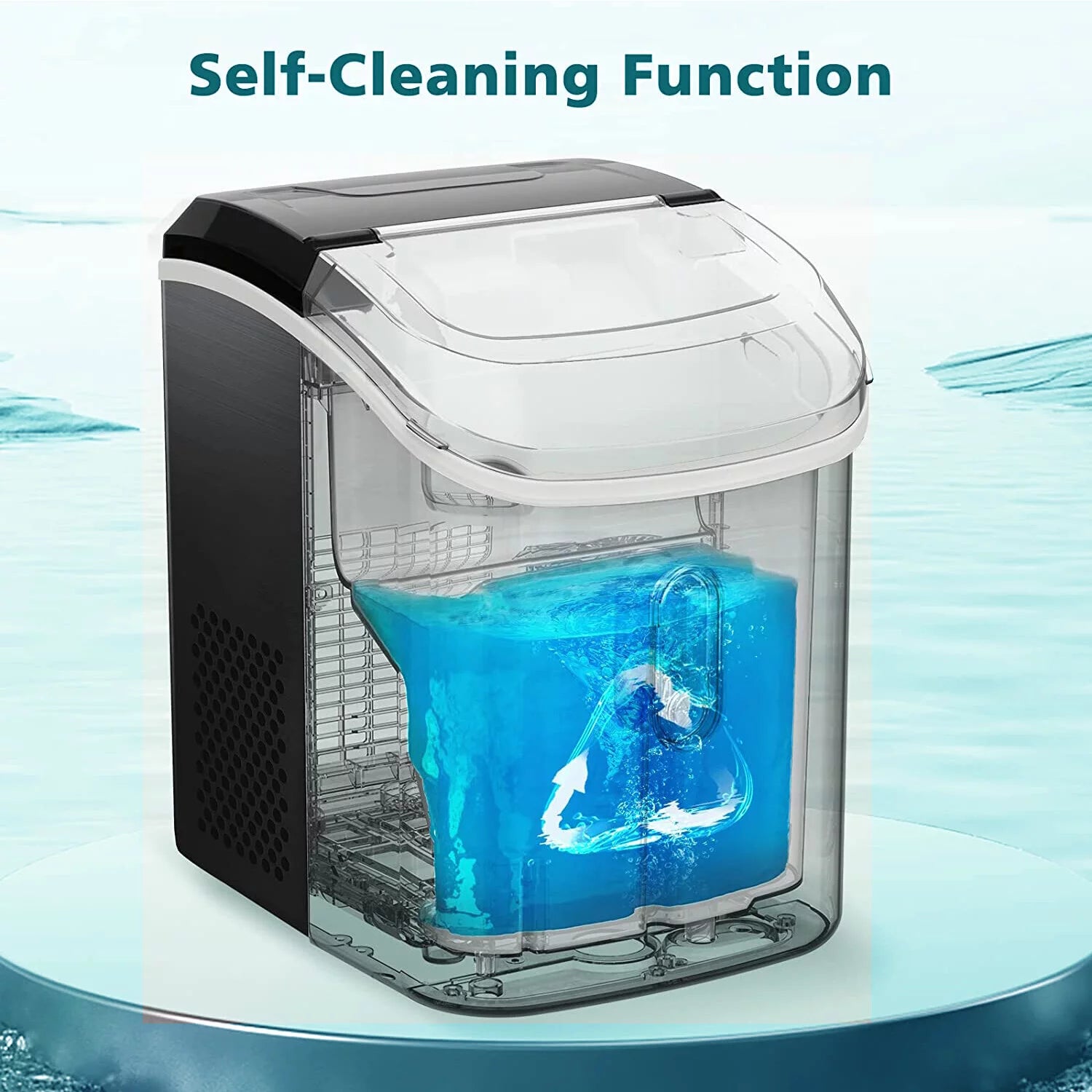 Black Nugget Ice Maker Countertop Y202526