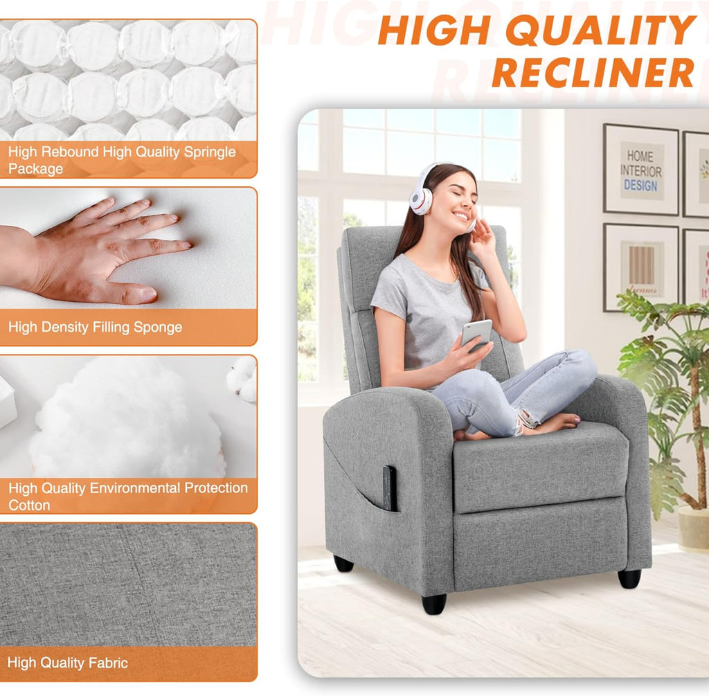 Recliner Chair PU Leather Recliner Sofa B240482