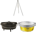 6 Quart Camp Dutch Oven with 12-Pack Aluminum Foil Liners B85285