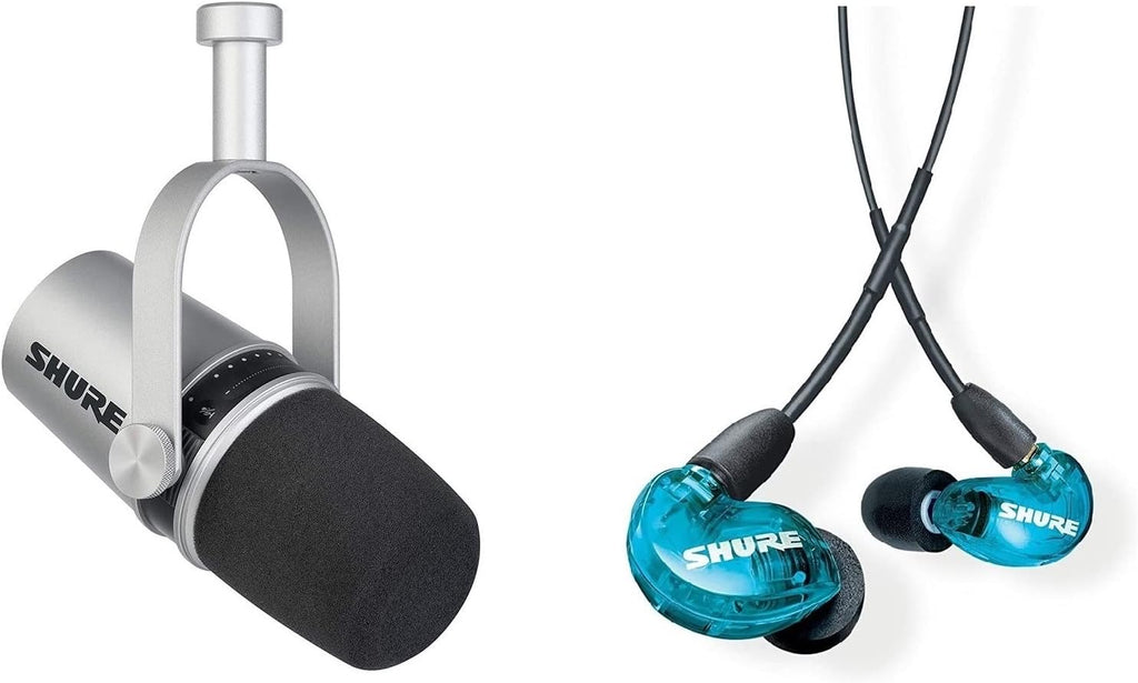 Black Dynamic Microphone and Professional In-Ear Headphones N406199