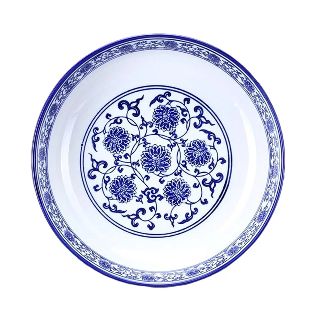 Blue and White Porcelain Ceramic Bowl D810