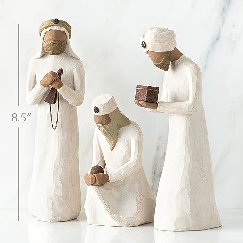 14-piece Nativity Figures with Metal Stars B3108